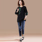 Women Ladies Long Sleeve Loose Blouse Summer Round Neck Casual T-Shirts Tops Clothing embroidery Casual Soft Pullover
