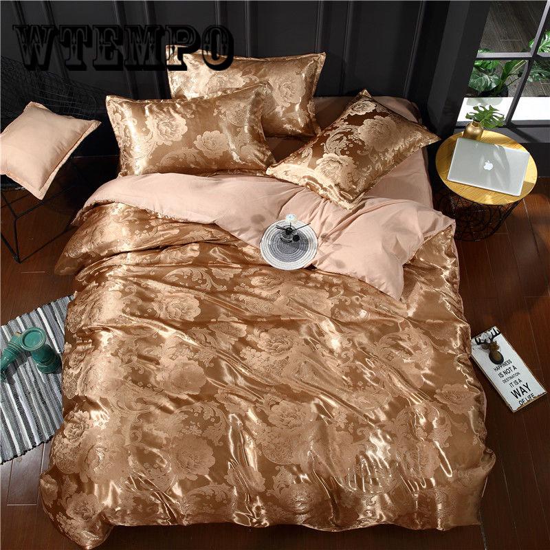 Luxury Wedding Bedding Set Embroidery Lace Duvet Cover Bed Sheet Pillowcases Queen size