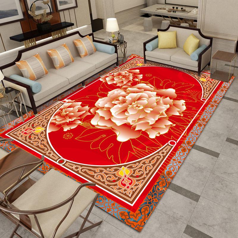 Chinese Living Room Carpet Coffee Table Mat Chinese Style Book Room Bedroom Bedside Classical