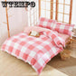 Duvet Cover Pillowcase Bed Sheet Simple Boy Girls Bedding Sets 3/4Pcs Single