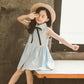 Children's Dress Girls Summer Dress Children's Embroidery Princess Skirt Baby Thin Solid A-line Sleeveless Skirt