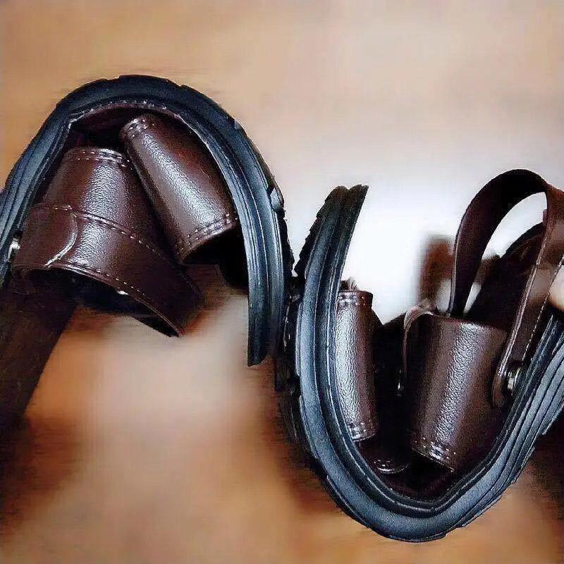 Dual-purpose Men's Sandals Summer Casual Comfortable Sandals Massage Sandals Waterproof Slippers Outdoor and Home Flip Flops