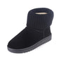 Winter Snow Boots Women Thick-soled Short-tube Boots Flat-bottom Non-slip Cotton Shoes Thick Warm Cotton Boots Plush Shoes Women
