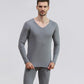 Men Winter Thermal Underwear O-neck Autumn Clothes Tight Suit Thicken Windproof Comfortable Soft Lining Long Sleeve Wearable Versatile Spring Pajamas