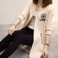 Spring and Autumn Loose Casual Sweater Mid-length Knitted Cardigan Jacket Women Fashion Simple Women's Jacket