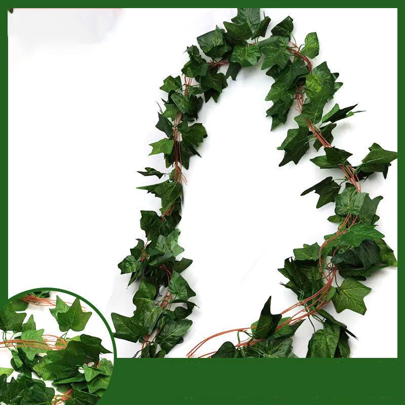 Imitation Grape Leaf Vine Creeper Rattan Ivy Leaf Green Stalk Plant Fake Green Leaf Ceiling Decoration Green Plant