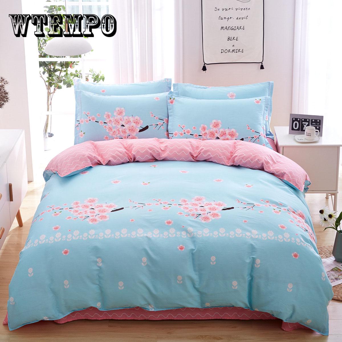 sunflower Bedsheet Pillowcase Duvet Cover Sets 100% Cotton Bedlinen Size Bedding Set