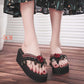 Flip-flops Women's Summer Fashion All-match Outer Wear Non-slip Slope with Sandals Ethnic Slippers Women Beach Shoes