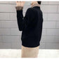 Autumn and Winter Knitted Sweater Loose Pullover Simple Jacket European and American Style Female Top