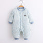 Baby Jumpsuit Autumn and Winter Newborn Clothes Male and Female Baby Clip Cotton Pure Cotton Thickened Autumn and Winter Baby Clothes