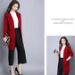 Spring and Autumn Loose Knitted Sweater Cardigan Mid-length Loose Top Pure Color Simple Women's Jacket
