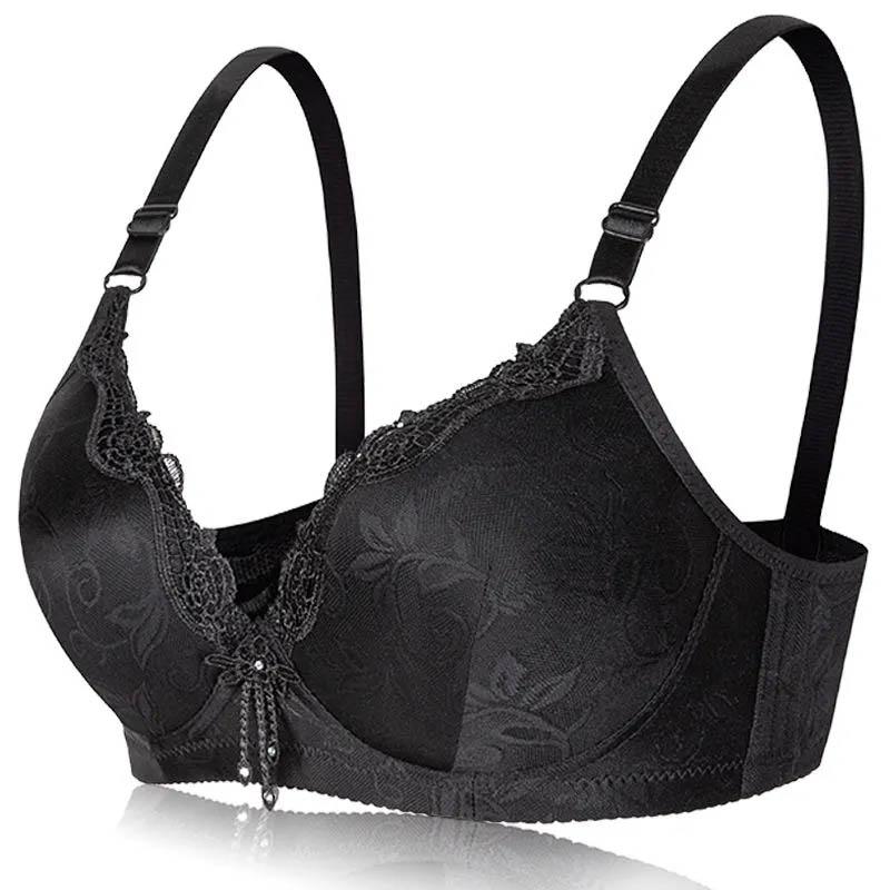 Ladies Soft Cotton Thin Breathable No Steel Rings Gathering Comfortable Anti-sagging Sexy Lace Adjustable Styling Bra