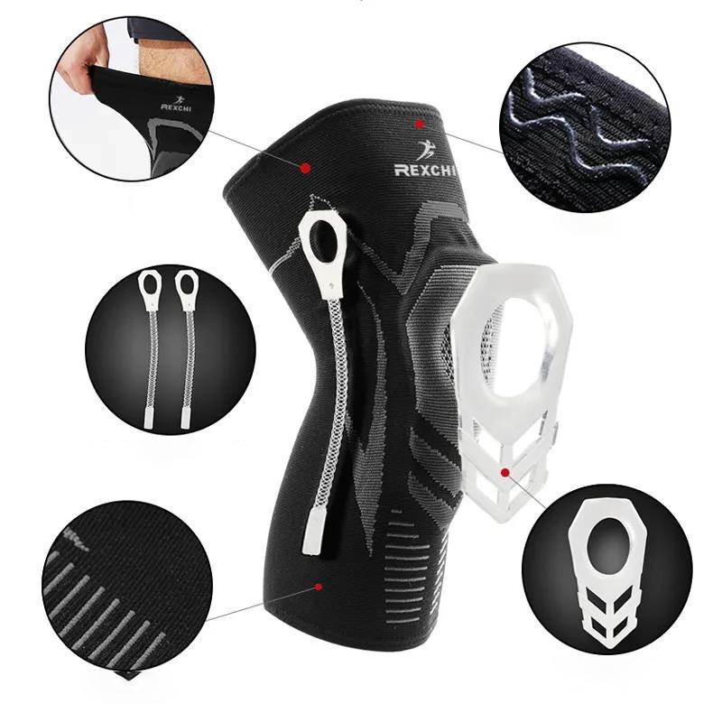 Sports Knee Pads Men and Women Basketball Winter Warm Riding Knee Sets Running Fitness Protective Gear