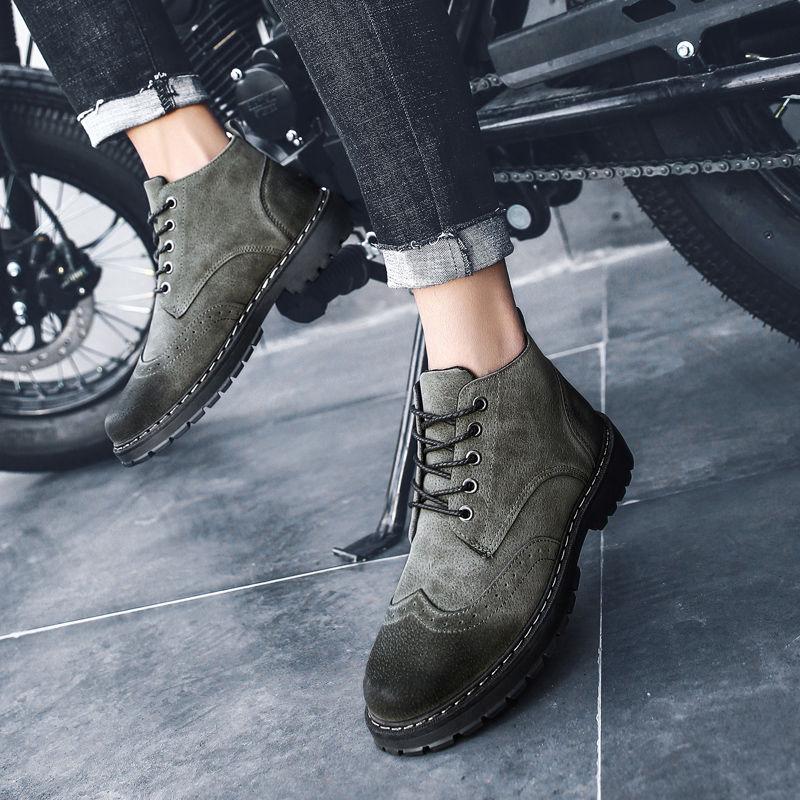 Martin Boots Male British Style High Top Shoes Men's Rhubarb Tool Shoes Snow Boots Men's Ankle Boots