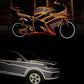Car Reflective Strip Electric Motorcycle Bike Night Safety Eye-catching Warning Sticker  Reflective Car Sticker