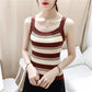 Camisole Women's Striped Knitted Sexy Inner Wear Slim Sports Casual Simple Top
