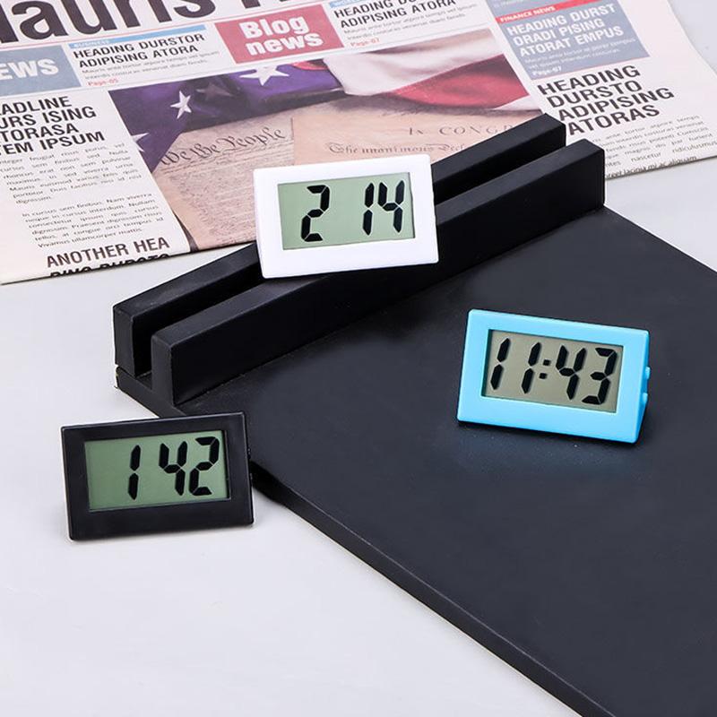 Bedroom Simple Small Electronic Watch Portable Old Man Big Character Watch Student Exam Mute Desktop Clock Mini Home