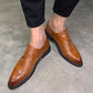 Formal British Style Men Leather Trend Pointed Toe Slip-On Design Mens Business Wedding Dress Shoes
