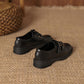 Korean Version of Small Leather Shoes Women Single Shoes Women Soft Leather Platform Loafers Lazy Shoes