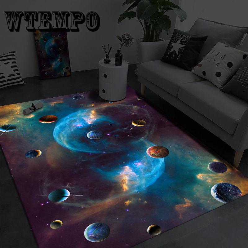 Modern Home Mat 3D Printed Area Rugs Galaxy Space Large Carpets For Living Room Bedroom Tatam