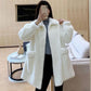 Winter Thicken Warm Fur Jacket Coat Women Casual  Lamb Faux Fur Overcoat Fluffy Cozy Loose Outerwear Female