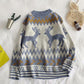 Large size Christmas clothing Sweater Woman Loose Long sleeve sweater Winter Round neck sweater