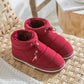 Bag with Cotton Slippers Women Winter Home Non-slip Indoor Home Couple Thick-soled Warmth Large Size Cotton Shoes Men