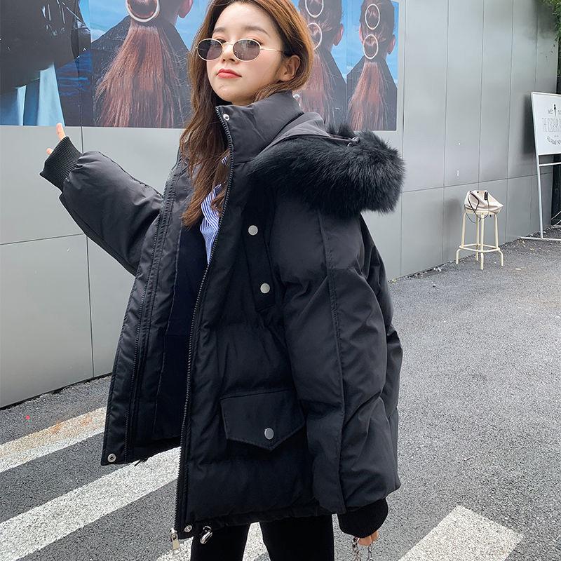 Cotton-padded Jacket Women's Short Loose and Thin Student Bread Coat Korean Style Winter Thick Padded Jacket Fashion Jacket