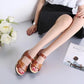 Women's Summer Sandals Flat Low Heel Non-slip Wear-resistant Sandals Outdoor