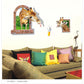 3D stereo funny giraffe stickers bedroom decoration beautification creative stickers PVC murals