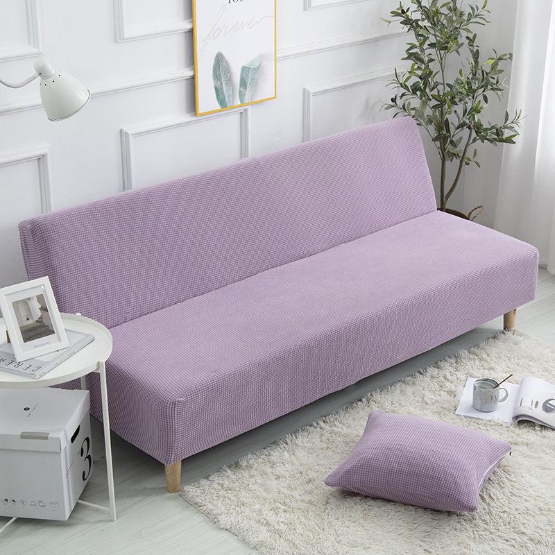 Armless Sofa Cover  Elastic Printed Armless Folding Sofa Bed Cover Folding Modern Stretch Sofa Bed Slipcover Couch Protector