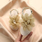 Girl's Summer Sandals Soft Soled Single Cool Shoes Girls' Non Slip Sequins Flowers Decoration Light Princess Shoes