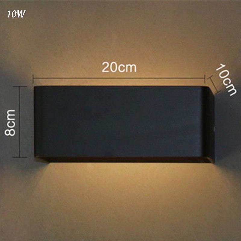 Nordic Led Wall Lamp Aluminum Outdoor Indoor White Black Stairs Bedroom Bedside Bathroom wall Light