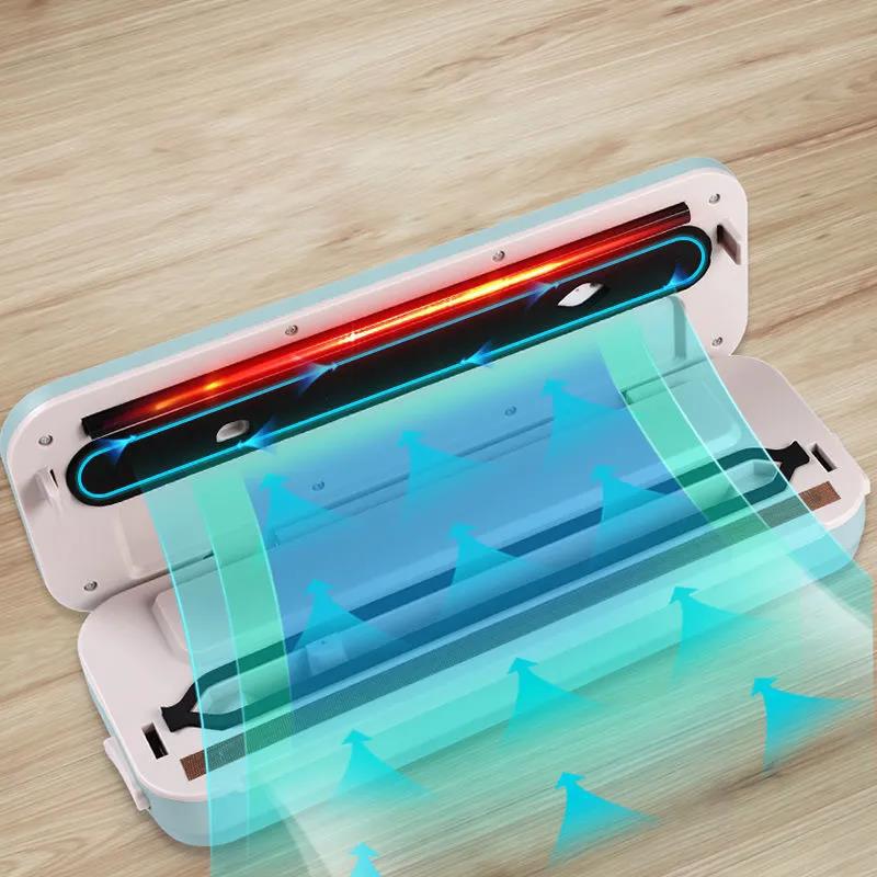 Vacuum Sealer 10Pcs Bags for Free Automatic Commercial Household Food Vacuum Sealer Packaging Machine