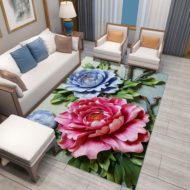 Carpet Living Room Chinese Style Simple Modern American Sofa Coffee Table Bedroom Nordic European Style Full Shop Machine Washable Household
