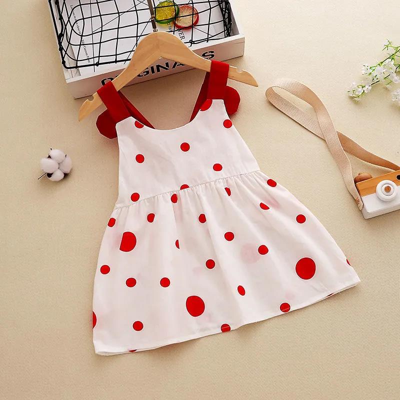 Children's Skirt Girls Summer Vest Skirt Cotton Children's Sling Dress Birthday Party Costume