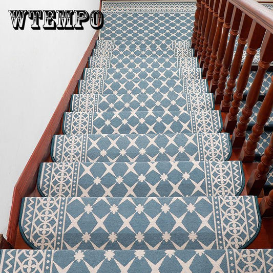 1pcs  Stair Treads Anti-Slip Stair Carpet Step Floor Staircase Rug Mat Self-adhesive  Rugs