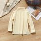 Girls Plus Fleece Cationic Warm Clothes Self-heating Autumn and Winter Double-sided Fleece Turtleneck Sweater Bottoming Shirt