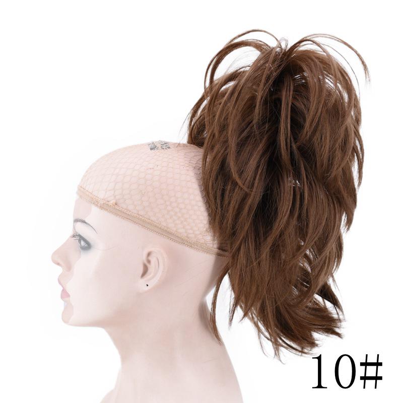 Scrunchy Bun Synthetic Hair Extension Hairpieces for Women Messy Bun Chignon Hair Band Wrap Ponytail