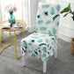 Chair Cover Spandex Printing Dining Chair Slipcover Modern Removable Anti-dirty Kitchen Seat Case