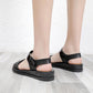 Sandals Female Roman Shoes Summer Rhinestone Fairy Style Wild Tide Shoes Slope Heel Fashionable Mother Sandals Out