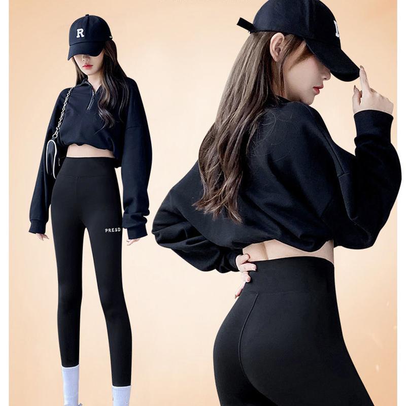 Plus Velvet/thin Shark Pants Women's Outer Wear Leggings Barbie Pants Black Tight Elastic Yoga Pants Fitness Jogging Pants Trousers