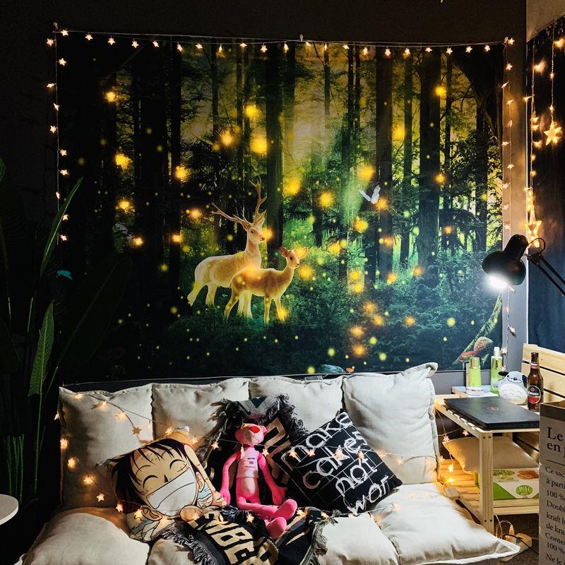 Printed Wall Tapestry Cheap Wall Hanging Tapestries for  Dormitory Bedroom Living Room Home Decoration Wall Art Decor