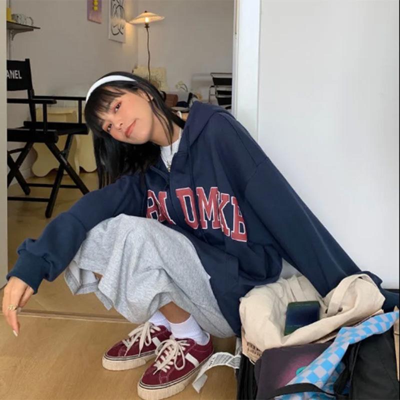 Oversize Sweater Women's Trendy Ins Spring and Autumn Long-sleeved Student Loose All-match Lazy Coat