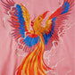 Chinese Style Embroidery Phoenix Nirvana Short-sleeved T-shirt Young Men's Summer Trend Personality Fashion Loose T-shirt