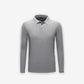 Fall Long-sleeved POLO Shirt Solid Color Lapel Long-sleeved T-shirt Can DIY Text and Patterns