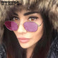 Fashion Sunglasses Women Brand Designer Small Frame Polygon Clear Lens Sunglasses Men Vintage Sun Gl
