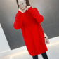 Women Oversized Knitted Sweater Batwing Sleeve Pullover Loose Outwear Tops