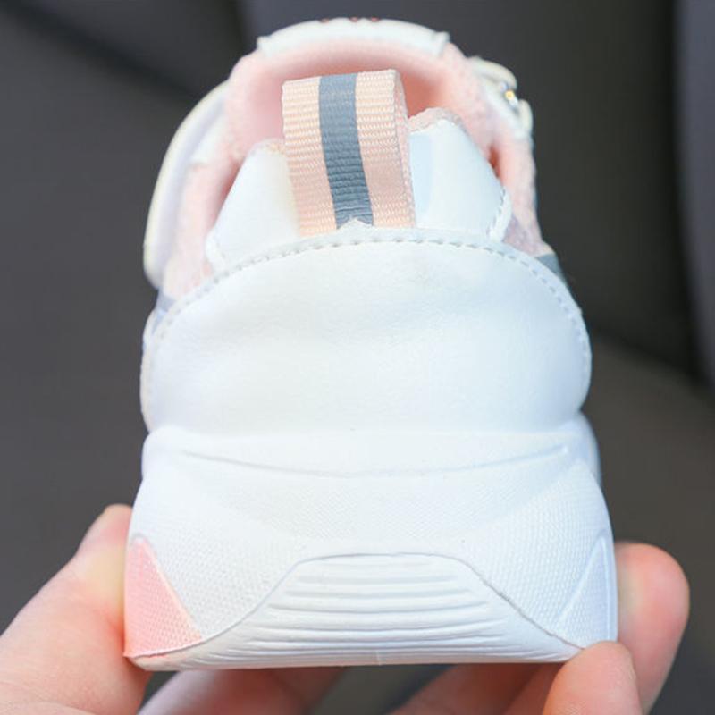 2021 Trend High Quality Children Sping Shoes Breathable Sneakers for Girls Lightweight Kids Sports Soft Bottom