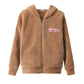 Fleece Thickened Faux Lamb Wool Coat Women's Short Korean Style Loose Autumn and Winter Hooded Top